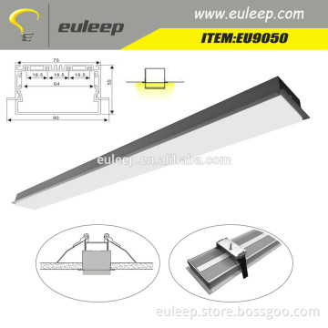 EU9050 ceilling recessed led linear light, wall recessed linear led light,led tube 1.2m